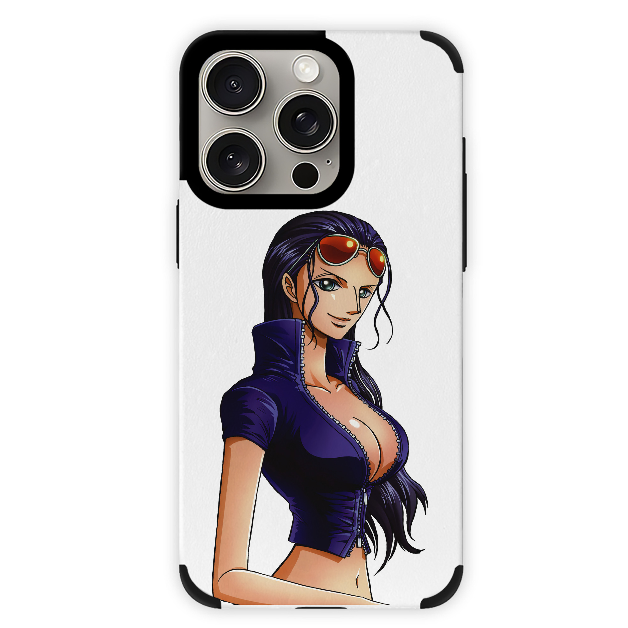 （画像用） ワンピース ニコ・ロビン ONE PIECE Nico Robin 【iPhone15ProMax対応】 PUレザー スマホケース 耐衝撃＆黄変防止
