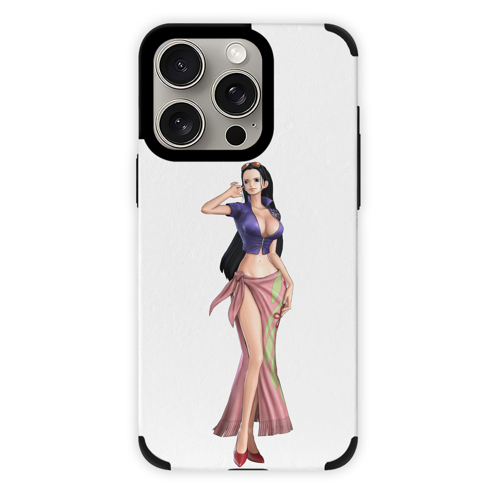 （画像用） ワンピース ニコ・ロビン ONE PIECE Nico Robin 【iPhone15ProMax対応】 PUレザー スマホケース 耐衝撃＆黄変防止