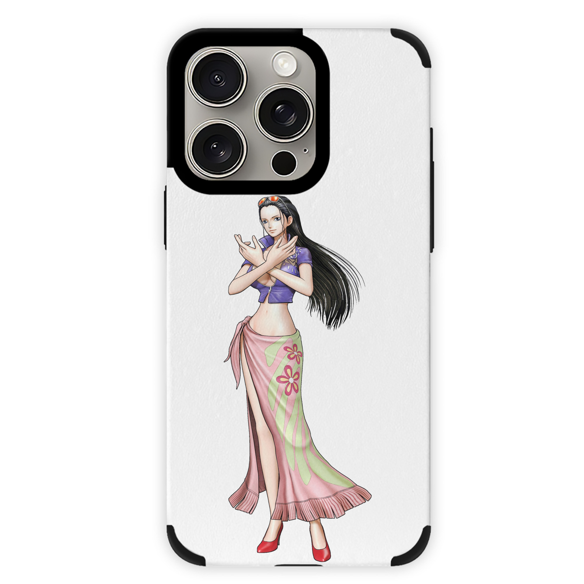（画像用） ワンピース ニコ・ロビン ONE PIECE Nico Robin 【iPhone15ProMax対応】 PUレザー スマホケース 耐衝撃＆黄変防止