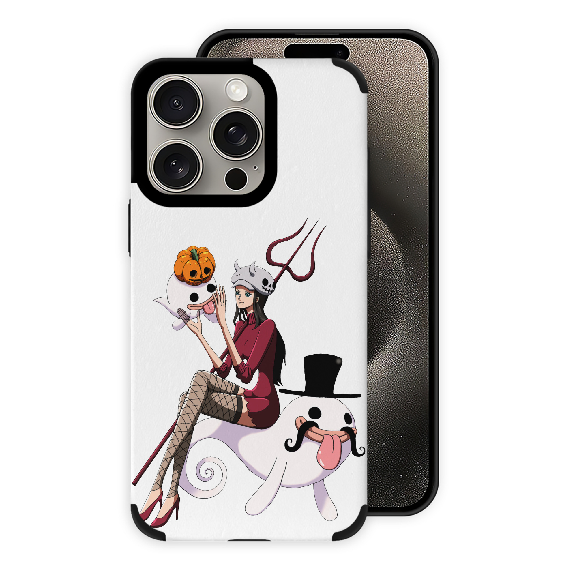 （画像用） ワンピース ニコ・ロビン ONE PIECE Nico Robin 【iPhone15ProMax対応】 PUレザー スマホケース 耐衝撃＆黄変防止