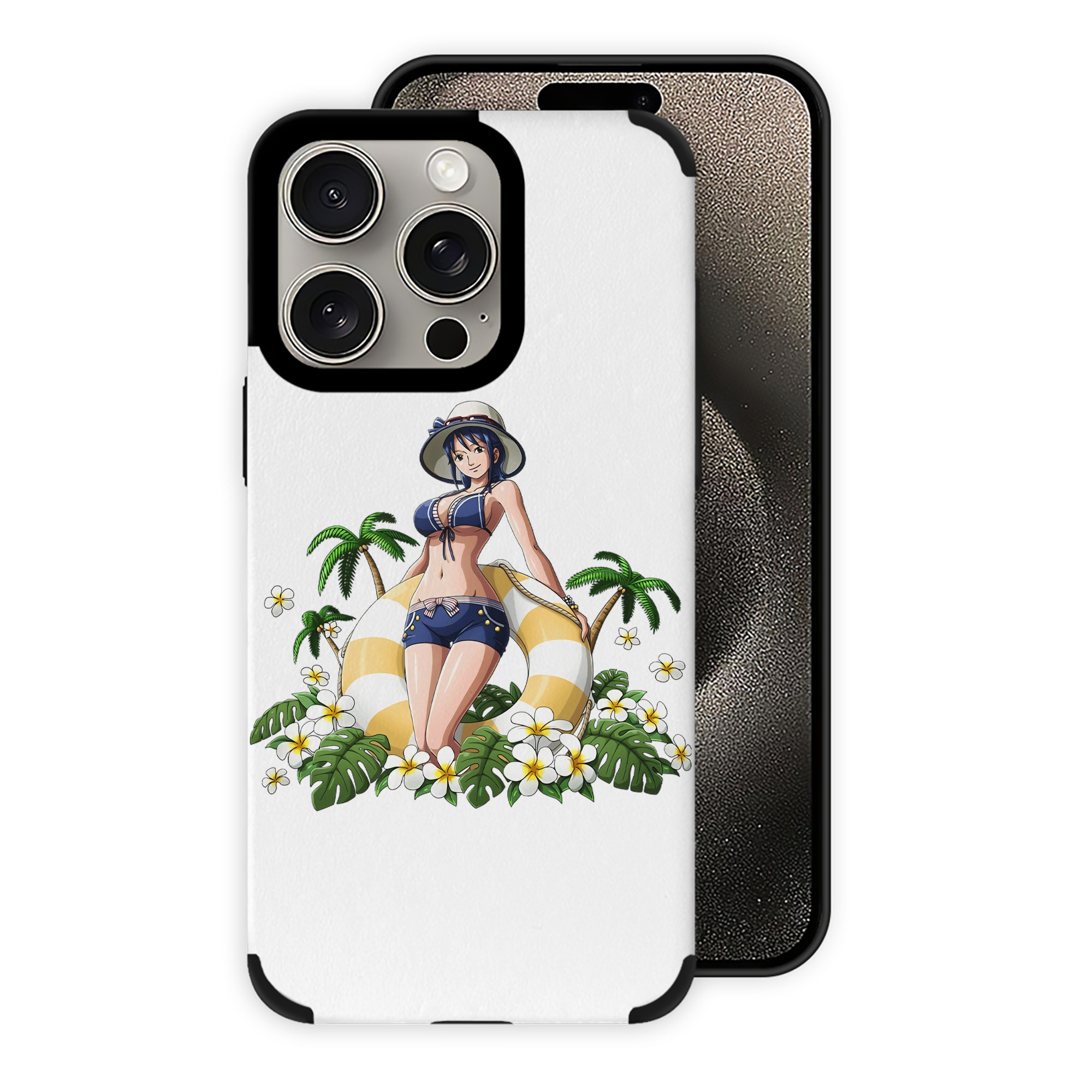 （画像用） ワンピース ニコ・ロビン ONE PIECE Nico Robin 【iPhone15ProMax対応】 PUレザー スマホケース 耐衝撃＆黄変防止