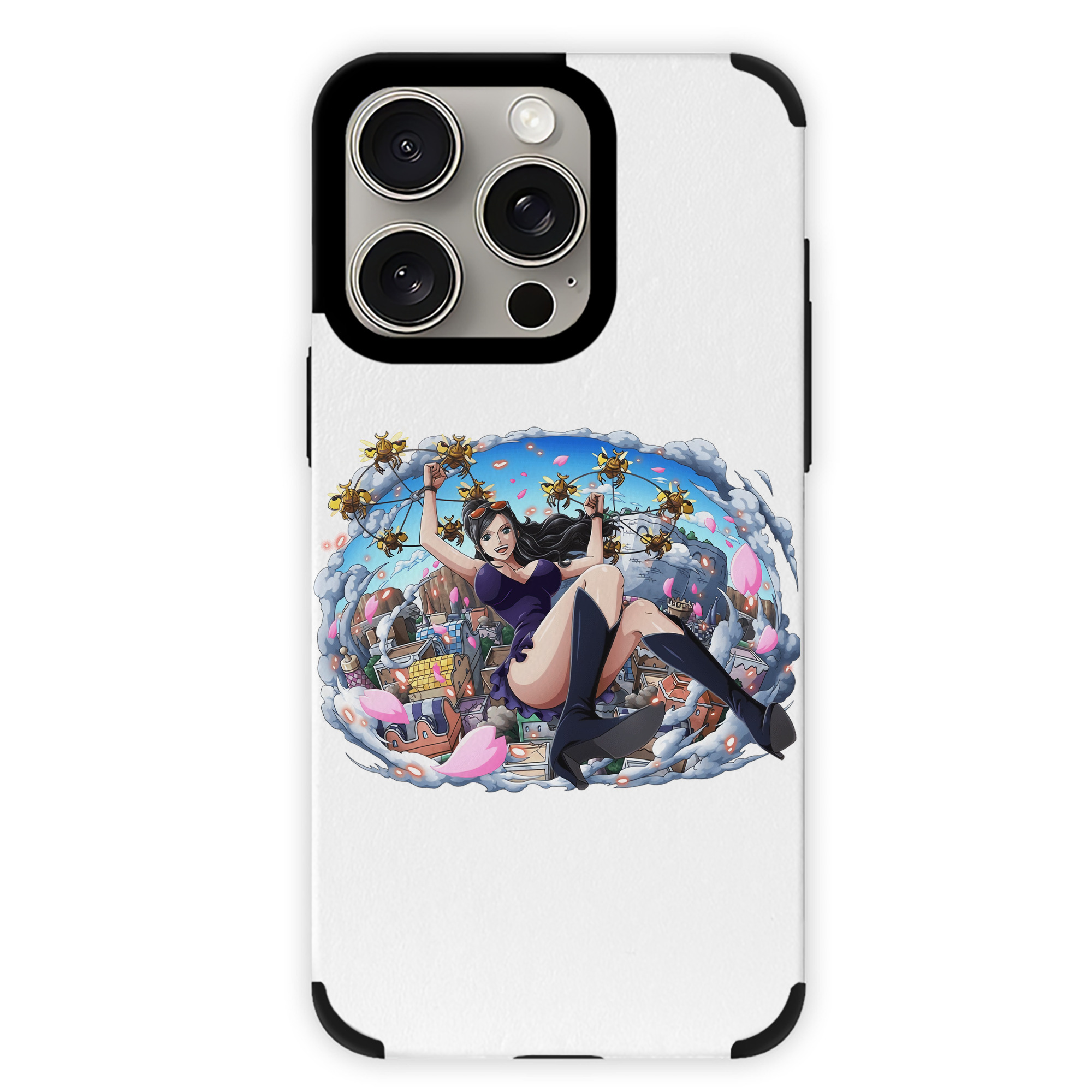 （画像用） ワンピース ニコ・ロビン ONE PIECE Nico Robin 【iPhone15ProMax対応】 PUレザー スマホケース 耐衝撃＆黄変防止
