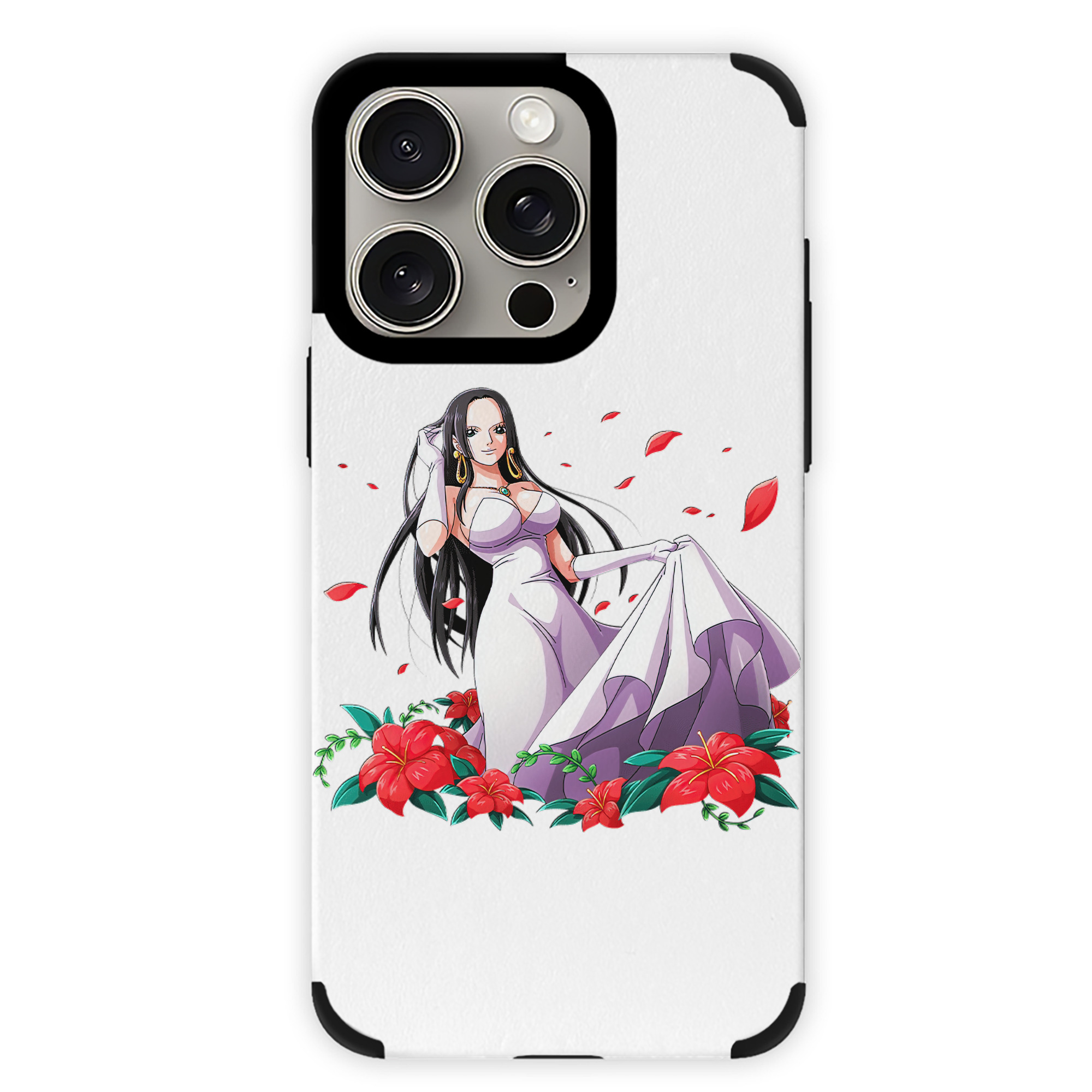 （画像用） ワンピース ボア・ハンコック ONE PIECE Boa·Hancock 【iPhone15ProMax対応】 PUレザー スマホケース 耐衝撃＆黄変防止
