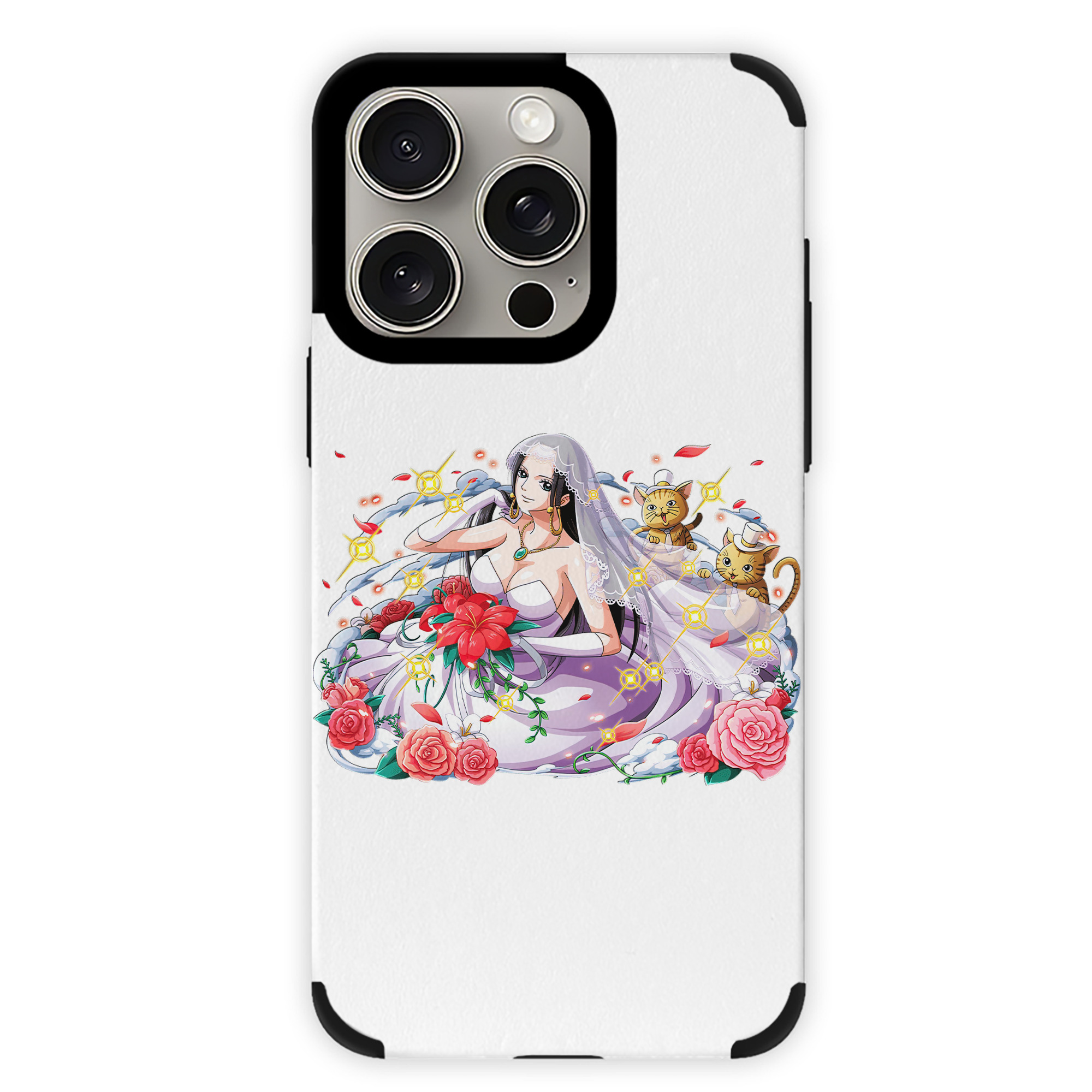（画像用） ワンピース ボア・ハンコック ONE PIECE Boa·Hancock 【iPhone15ProMax対応】 PUレザー スマホケース 耐衝撃＆黄変防止