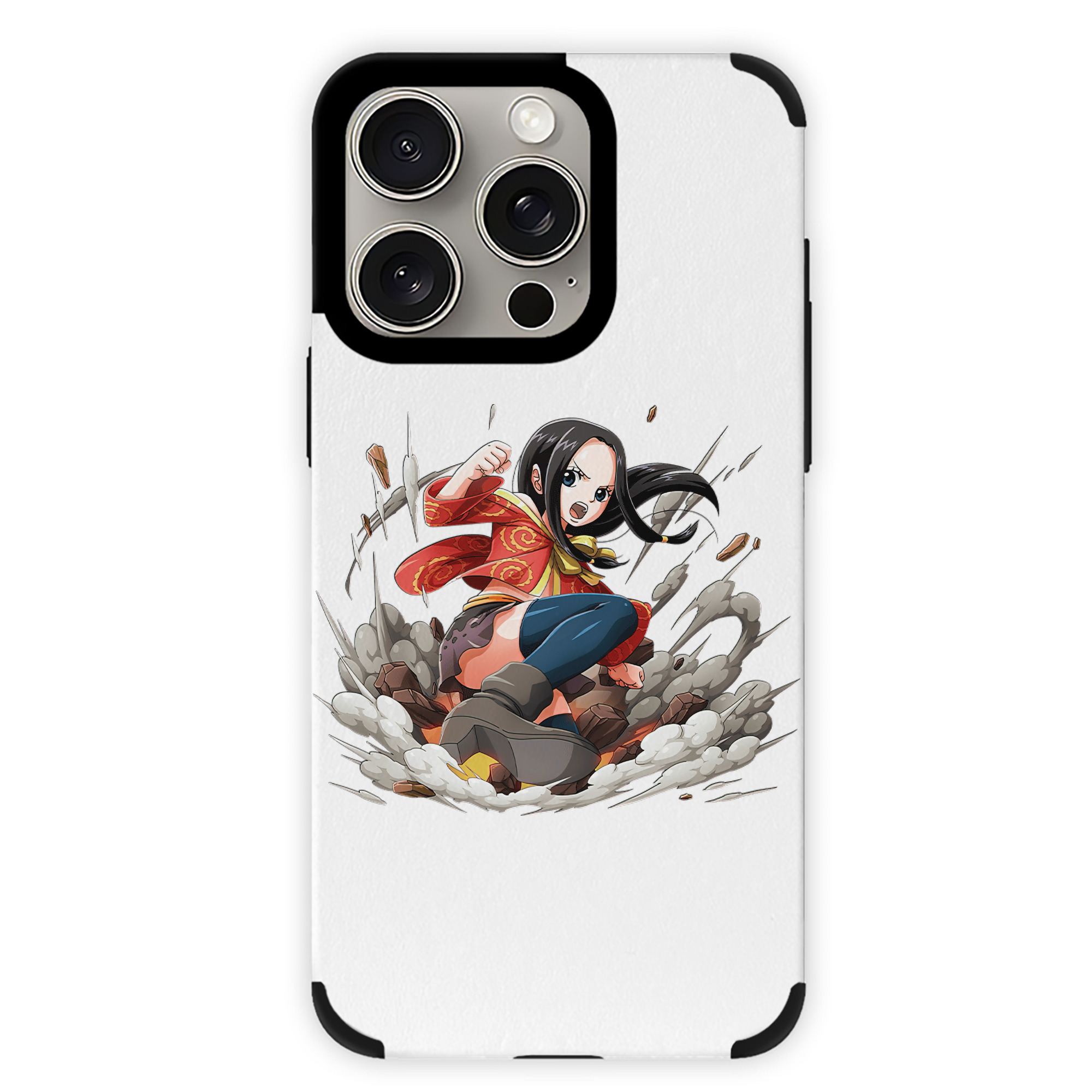 （画像用） ワンピース ボア・ハンコック ONE PIECE Boa·Hancock 【iPhone15ProMax対応】 PUレザー スマホケース 耐衝撃＆黄変防止