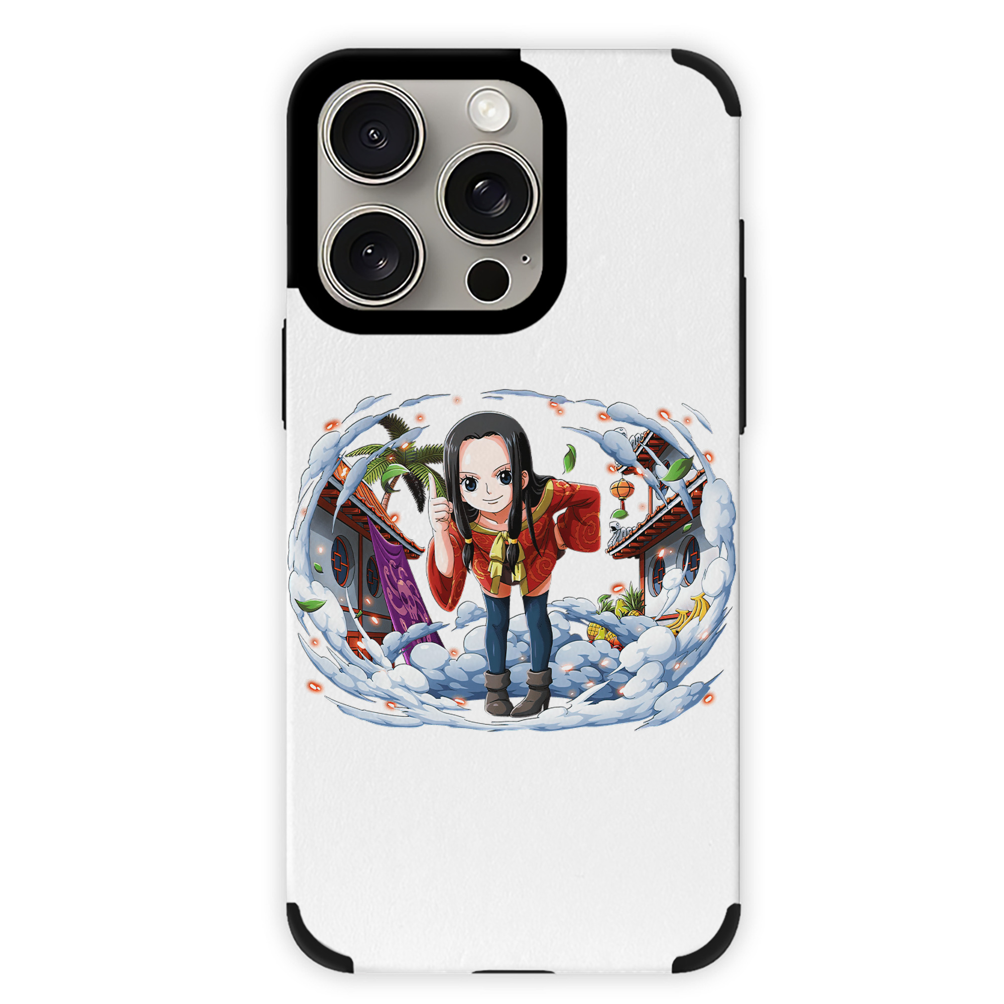 （画像用） ワンピース ボア・ハンコック ONE PIECE Boa·Hancock 【iPhone15ProMax対応】 PUレザー スマホケース 耐衝撃＆黄変防止