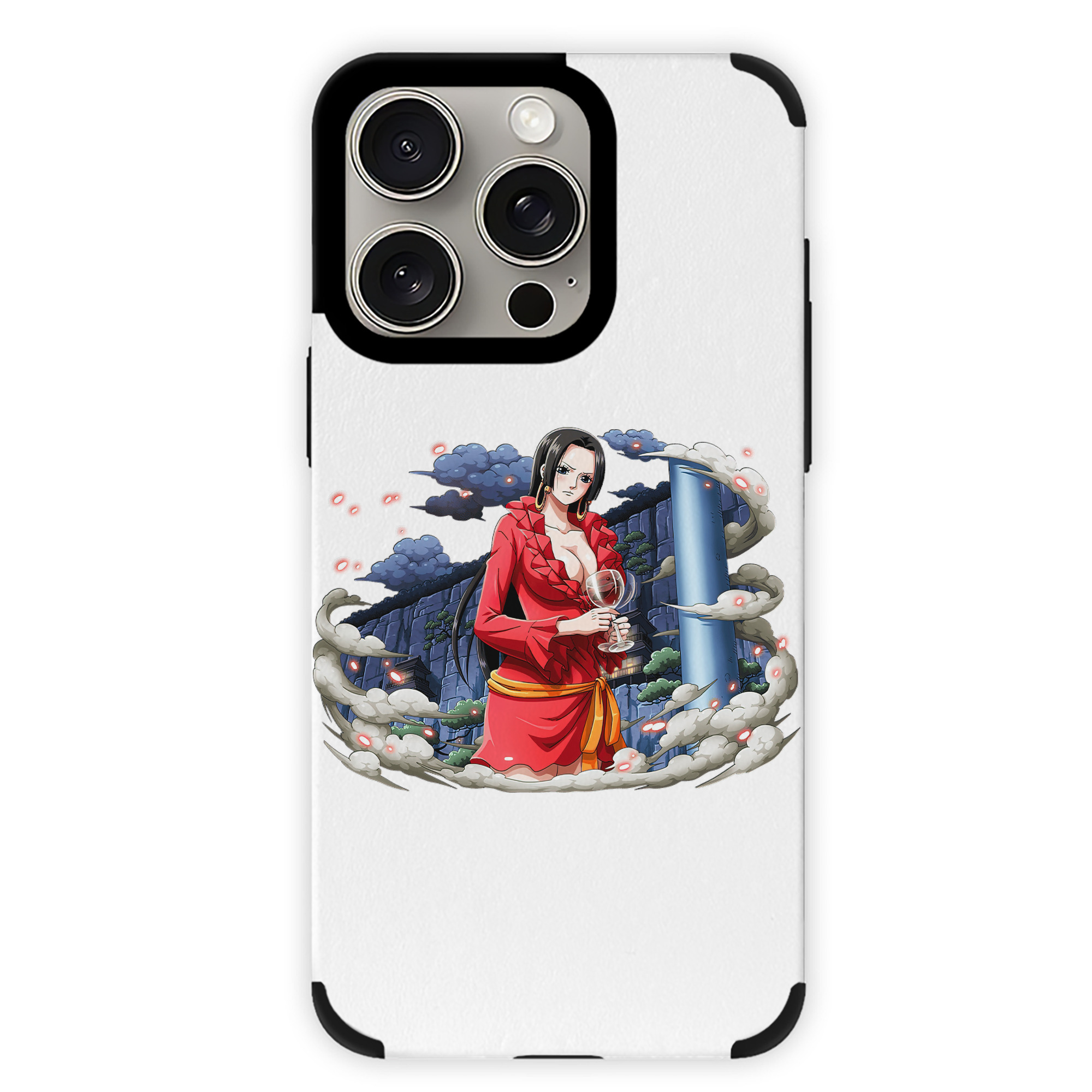 （画像用） ワンピース ボア・ハンコック ONE PIECE Boa·Hancock 【iPhone15ProMax対応】 PUレザー スマホケース 耐衝撃＆黄変防止