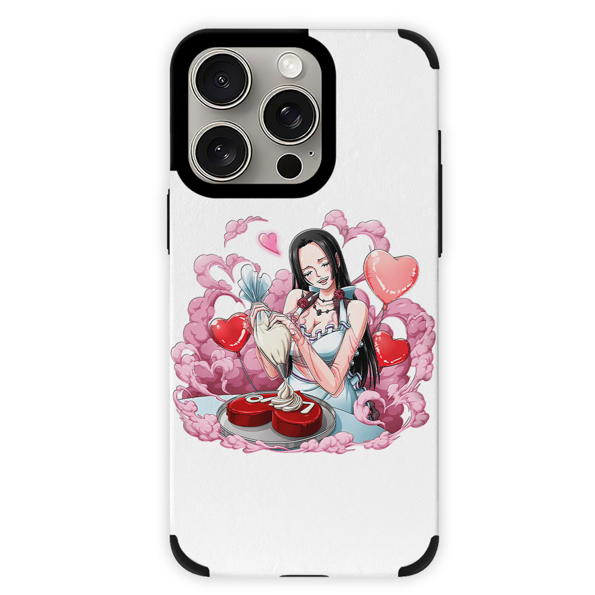 （画像用） ワンピース ボア・ハンコック ONE PIECE Boa·Hancock 【iPhone15ProMax対応】 PUレザー スマホケース 耐衝撃＆黄変防止