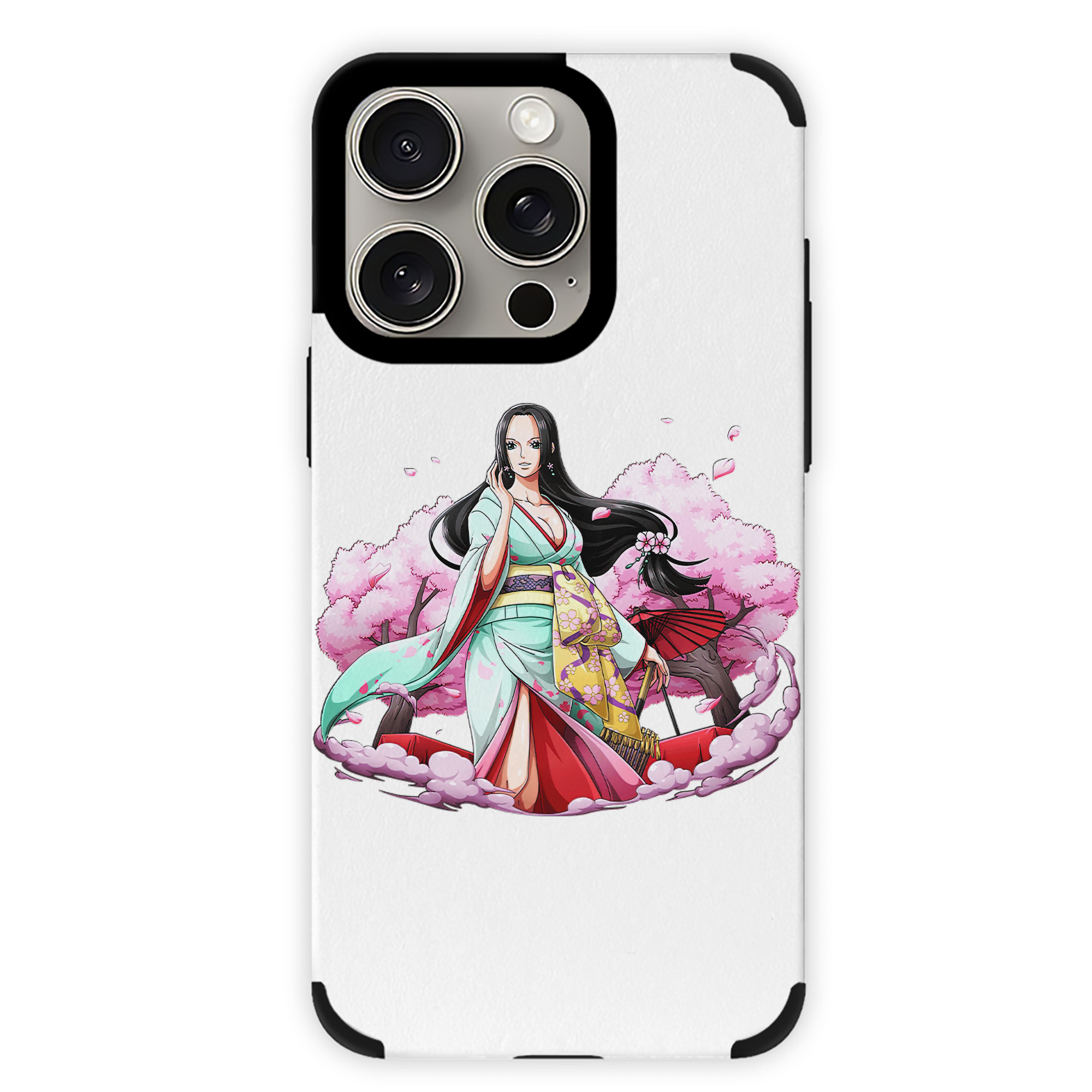 （画像用） ワンピース ボア・ハンコック ONE PIECE Boa·Hancock 【iPhone15ProMax対応】 PUレザー スマホケース 耐衝撃＆黄変防止