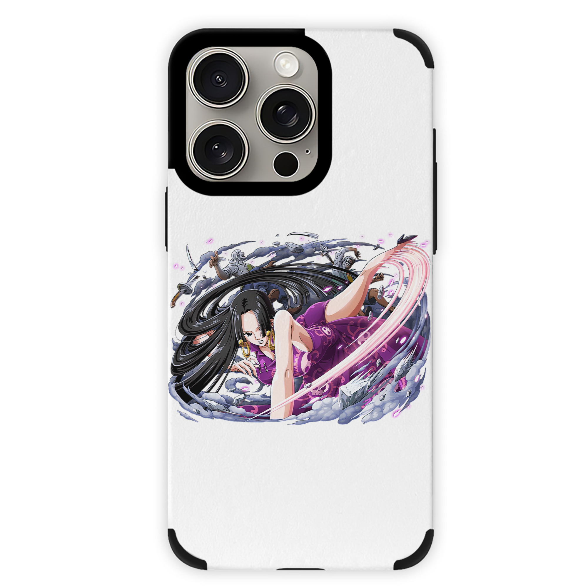 （画像用） ワンピース ボア・ハンコック ONE PIECE Boa·Hancock 【iPhone15ProMax対応】 PUレザー スマホケース 耐衝撃＆黄変防止