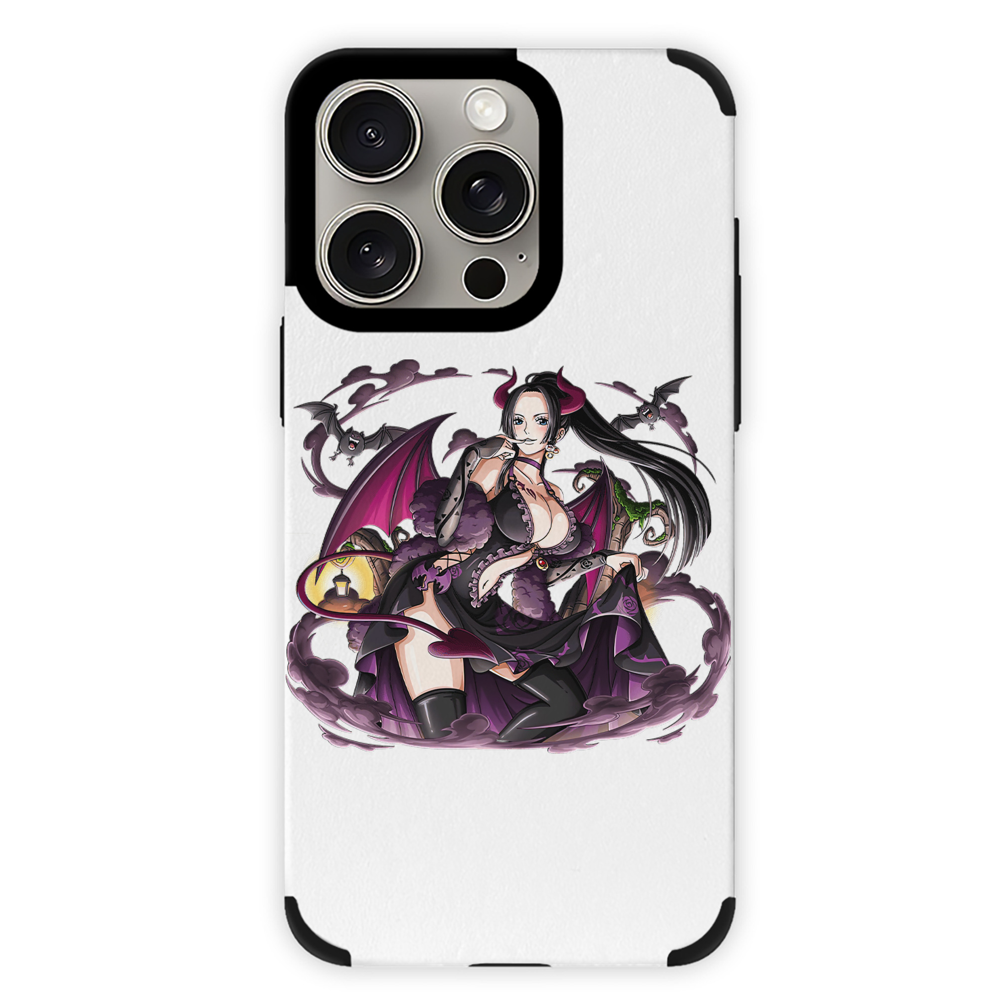（画像用） ワンピース ボア・ハンコック ONE PIECE Boa·Hancock 【iPhone15ProMax対応】 PUレザー スマホケース 耐衝撃＆黄変防止