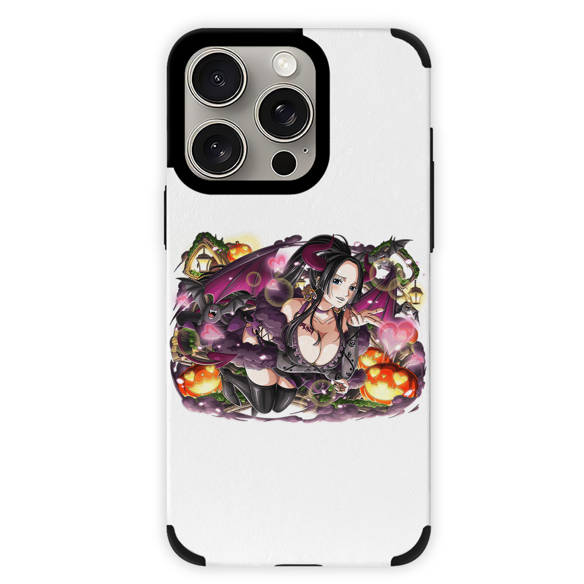 （画像用） ワンピース ボア・ハンコック ONE PIECE Boa·Hancock 【iPhone15ProMax対応】 PUレザー スマホケース 耐衝撃＆黄変防止