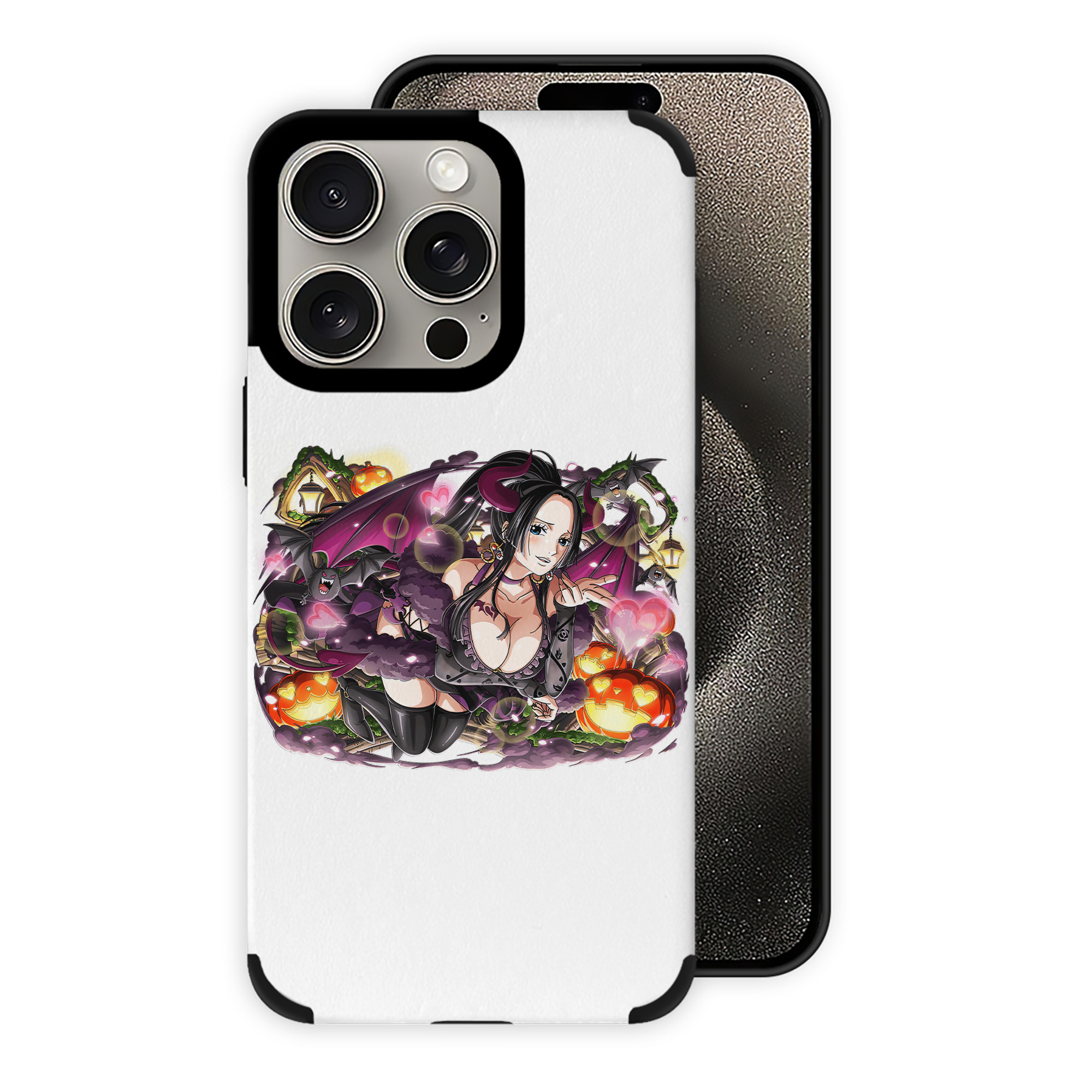 （画像用） ワンピース ボア・ハンコック ONE PIECE Boa·Hancock 【iPhone15ProMax対応】 PUレザー スマホケース 耐衝撃＆黄変防止