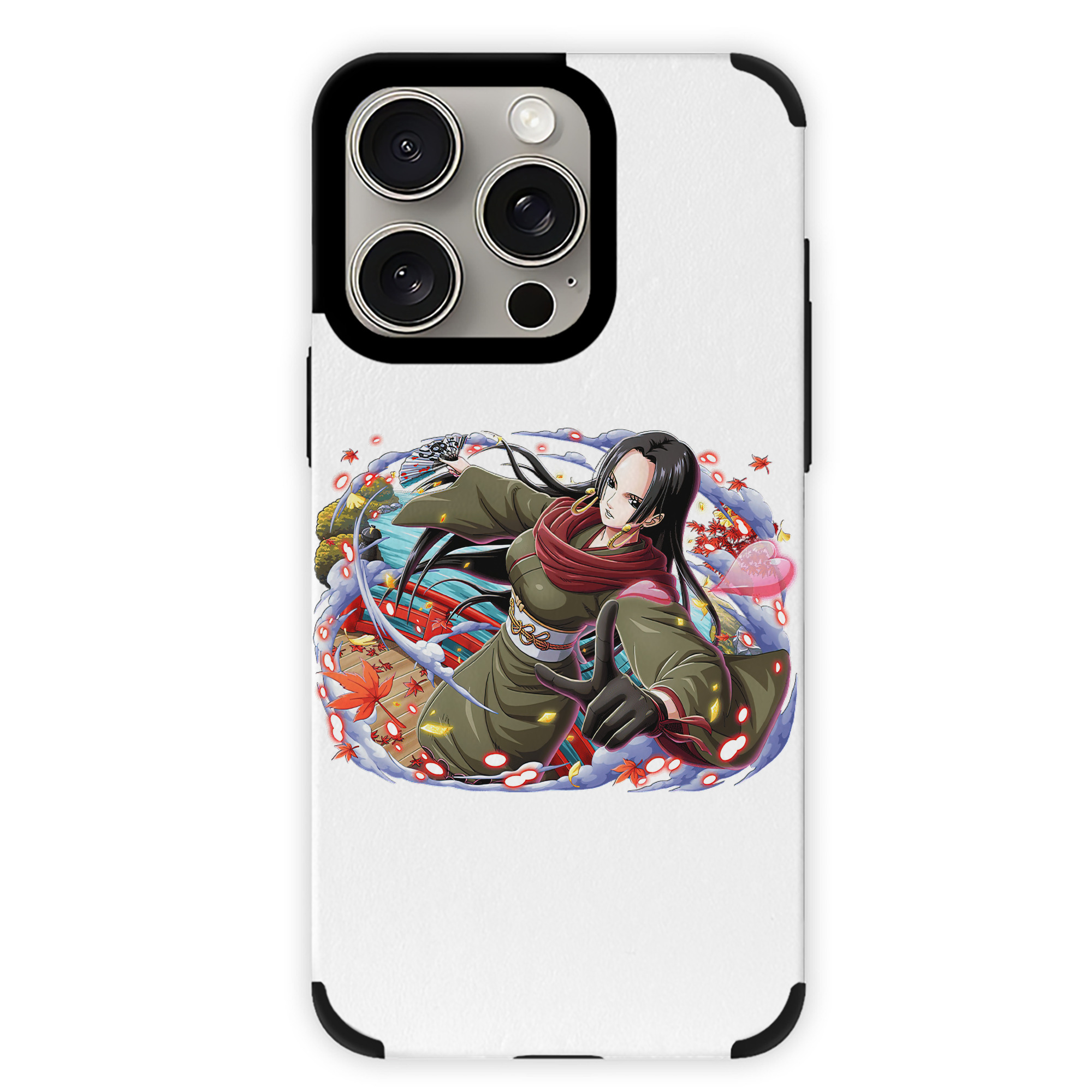 （画像用） ワンピース ボア・ハンコック ONE PIECE Boa·Hancock 【iPhone15ProMax対応】 PUレザー スマホケース 耐衝撃＆黄変防止