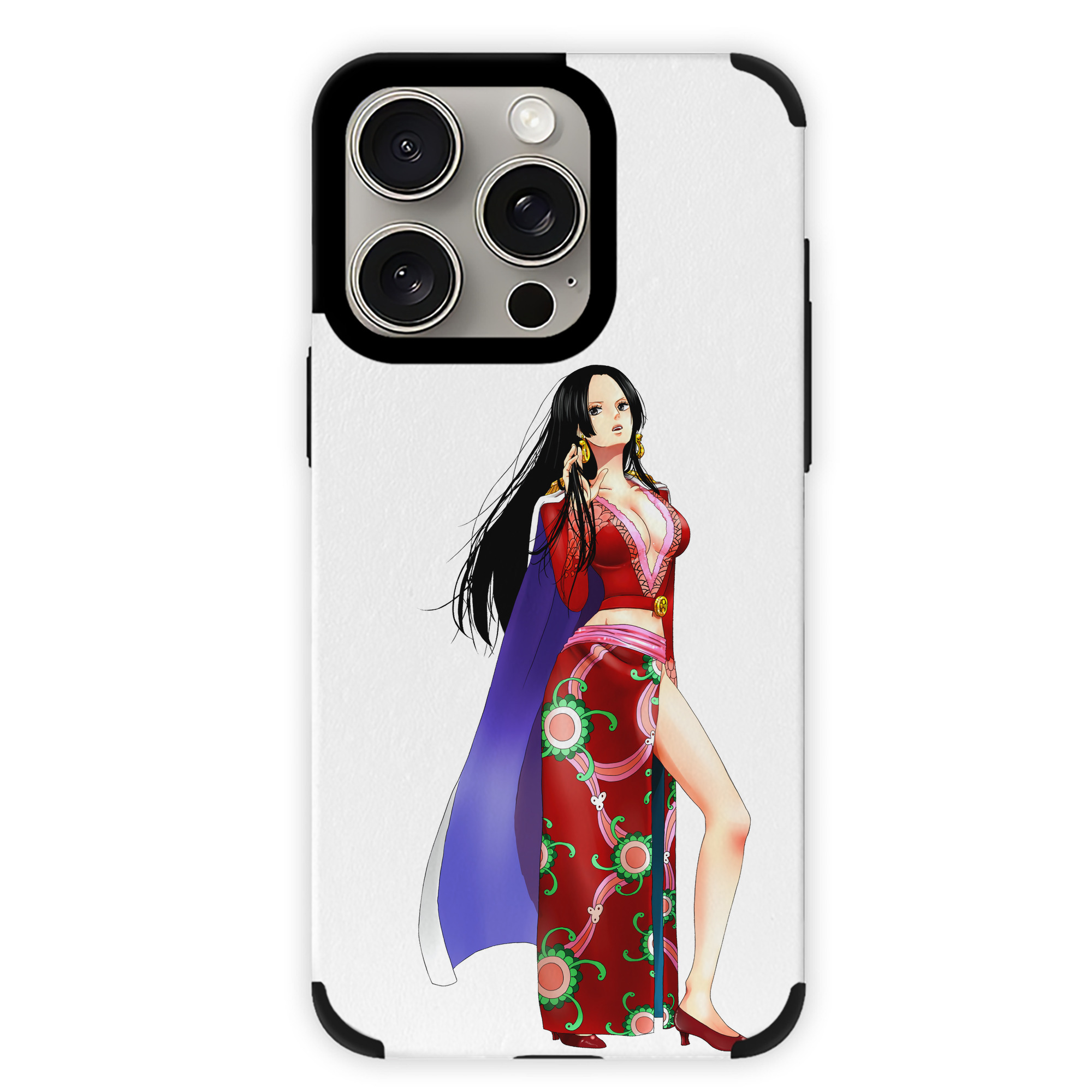 （画像用） ワンピース ボア・ハンコック ONE PIECE Boa·Hancock 【iPhone15ProMax対応】 PUレザー スマホケース 耐衝撃＆黄変防止