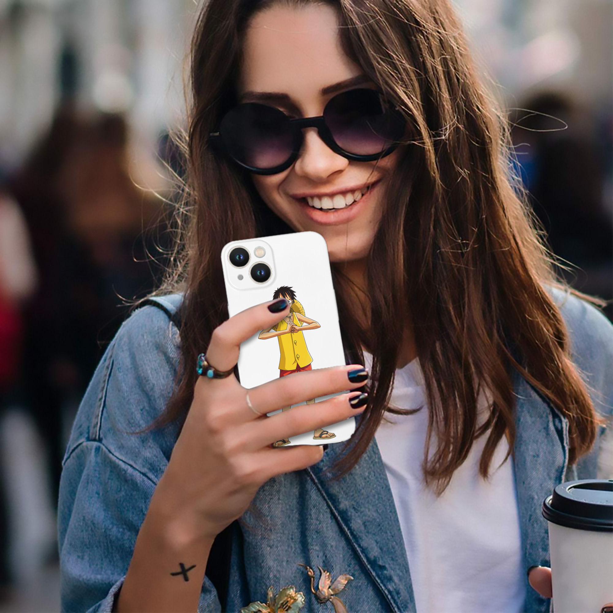 （画像用） ワンピース モンキー・D・ルフィ ONE PIECE Monkey D. Luffy 【iPhone 14シリーズ対応】ハードケース