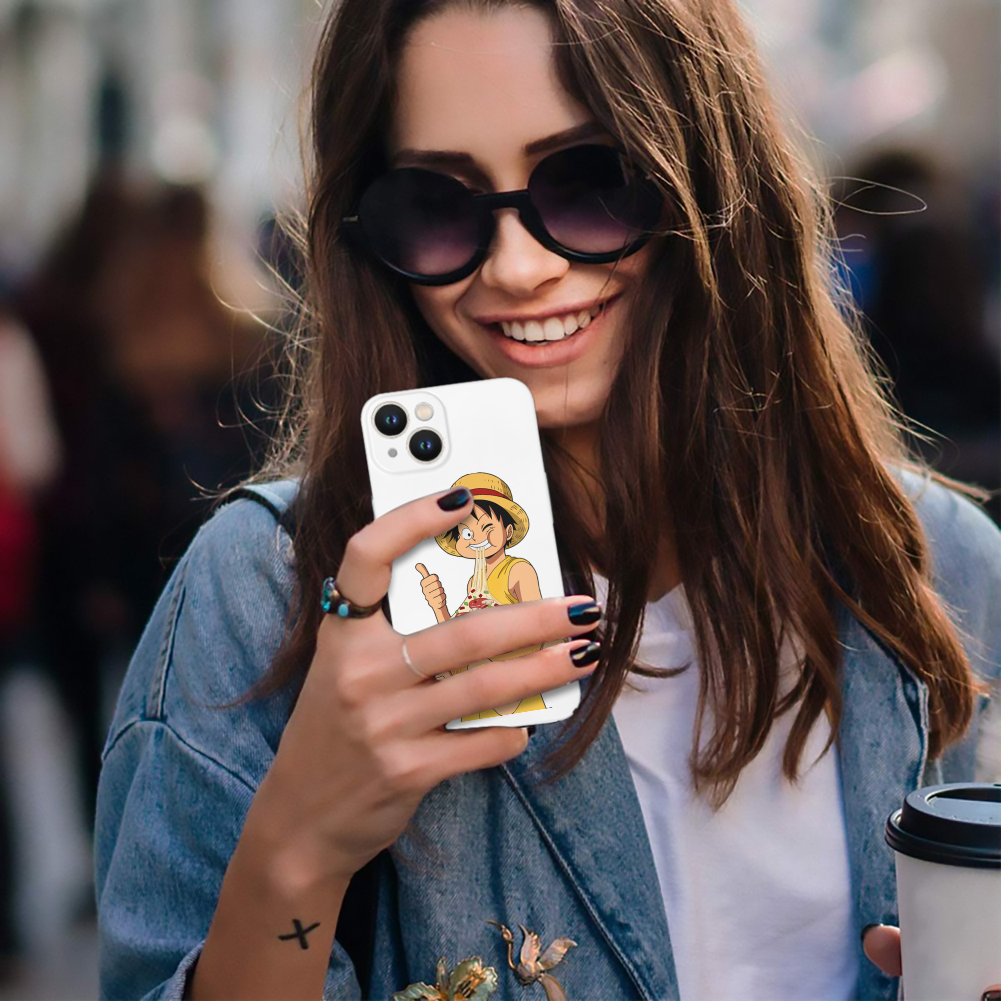 （画像用） ワンピース モンキー・D・ルフィ ONE PIECE Monkey D. Luffy 【iPhone 14シリーズ対応】ハードケース
