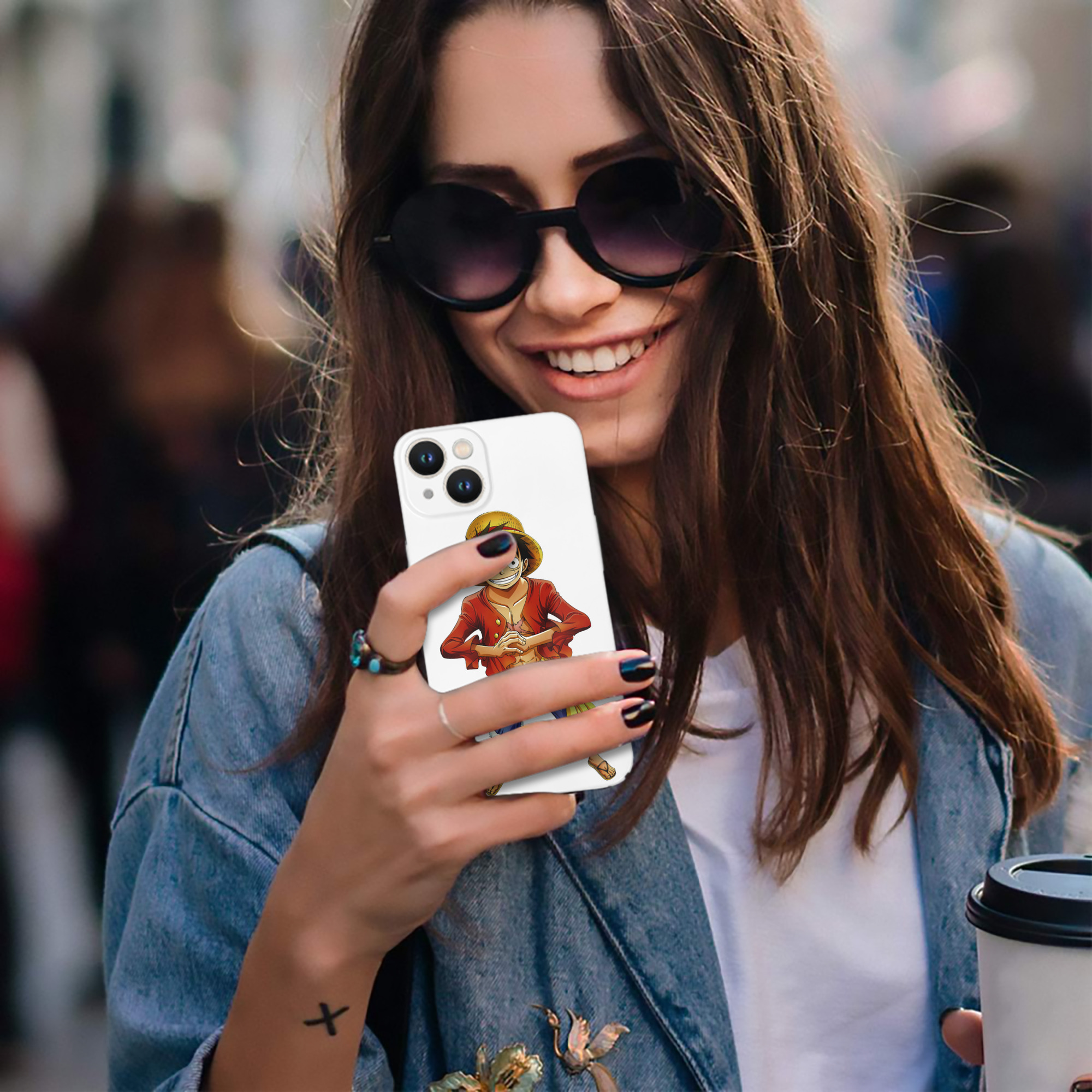 （画像用） ワンピース モンキー・D・ルフィ ONE PIECE Monkey D. Luffy 【iPhone 14シリーズ対応】ハードケース