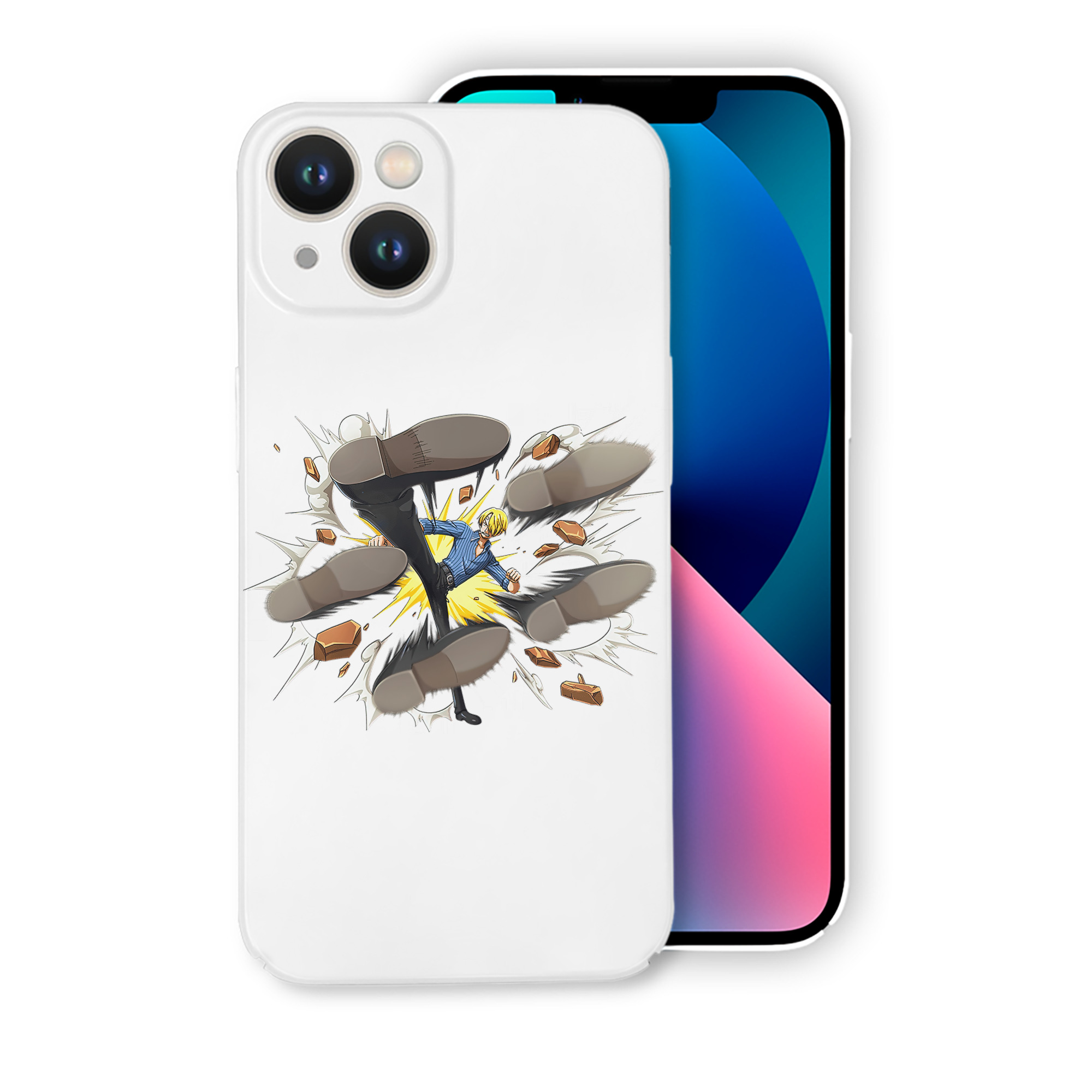 （画像用） ワンピース サンジ ONE PIECE Sanji 【iPhone 14シリーズ対応】ハードケース