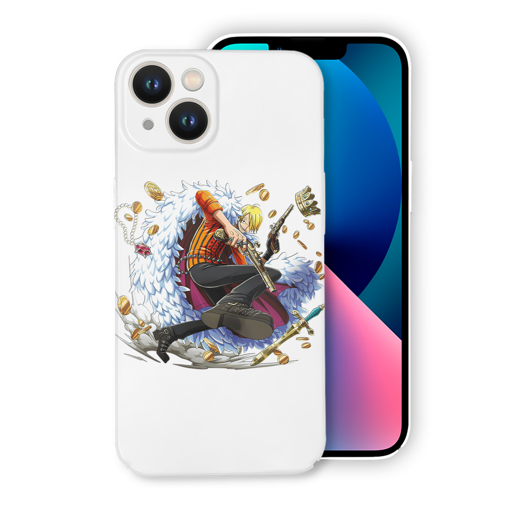 （画像用） ワンピース サンジ ONE PIECE Sanji 【iPhone 14シリーズ対応】ハードケース