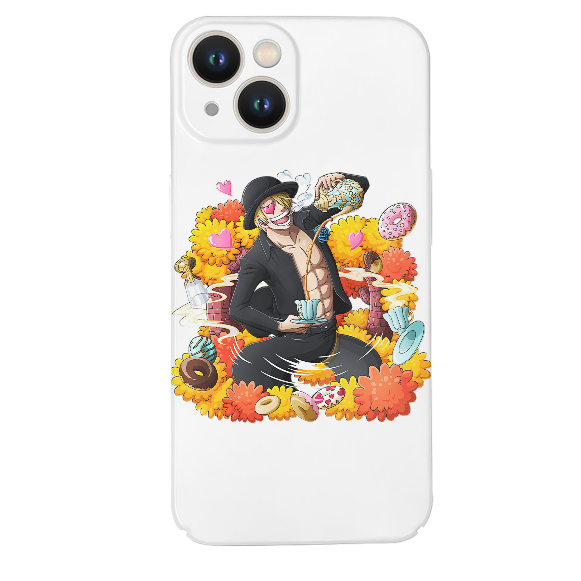 （画像用） ワンピース サンジ ONE PIECE Sanji 【iPhone 14シリーズ対応】ハードケース