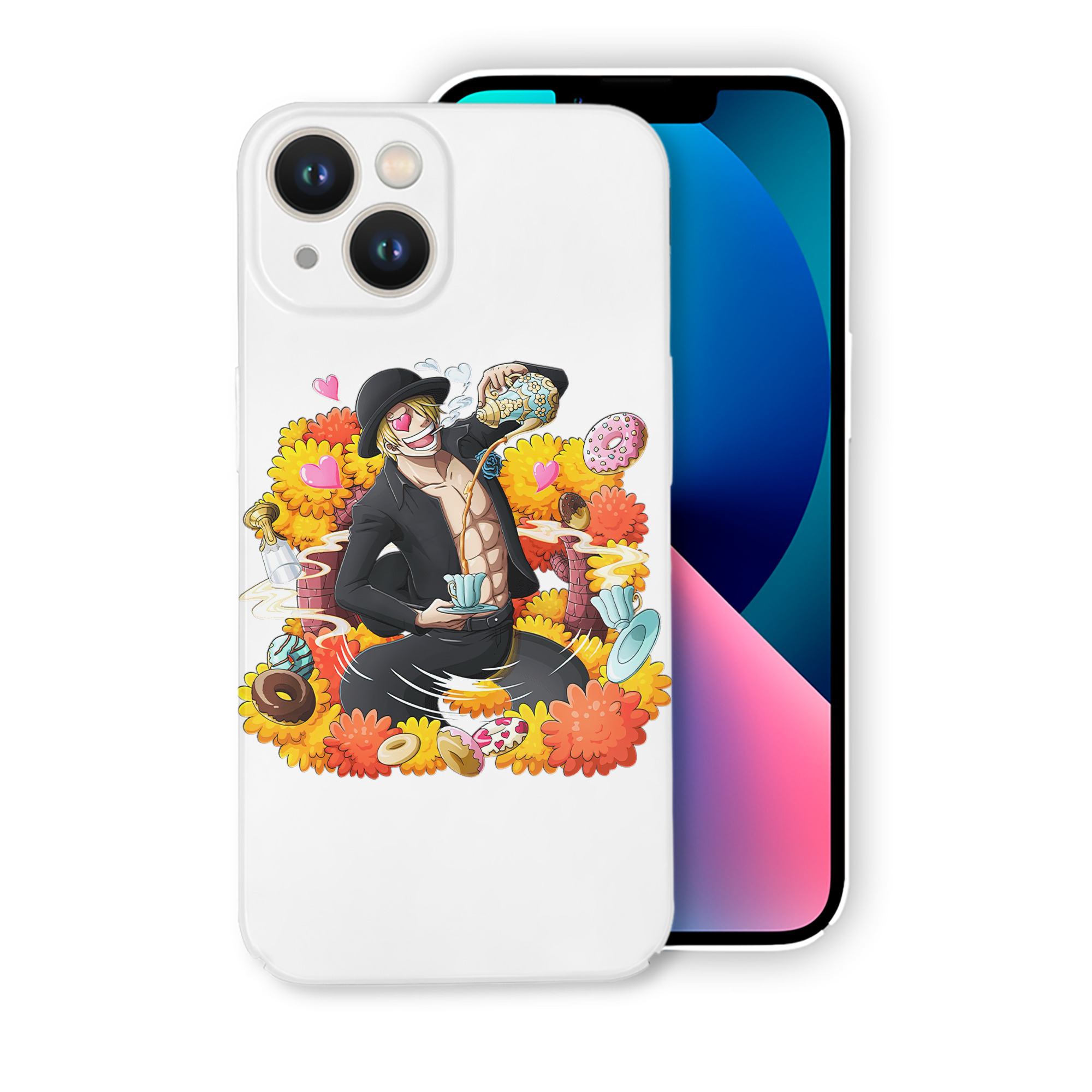 （画像用） ワンピース サンジ ONE PIECE Sanji 【iPhone 14シリーズ対応】ハードケース