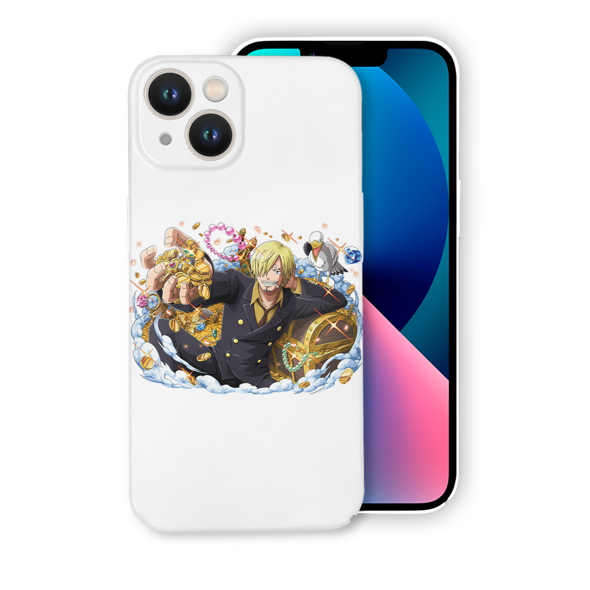 （画像用） ワンピース サンジ ONE PIECE Sanji 【iPhone 14シリーズ対応】ハードケース