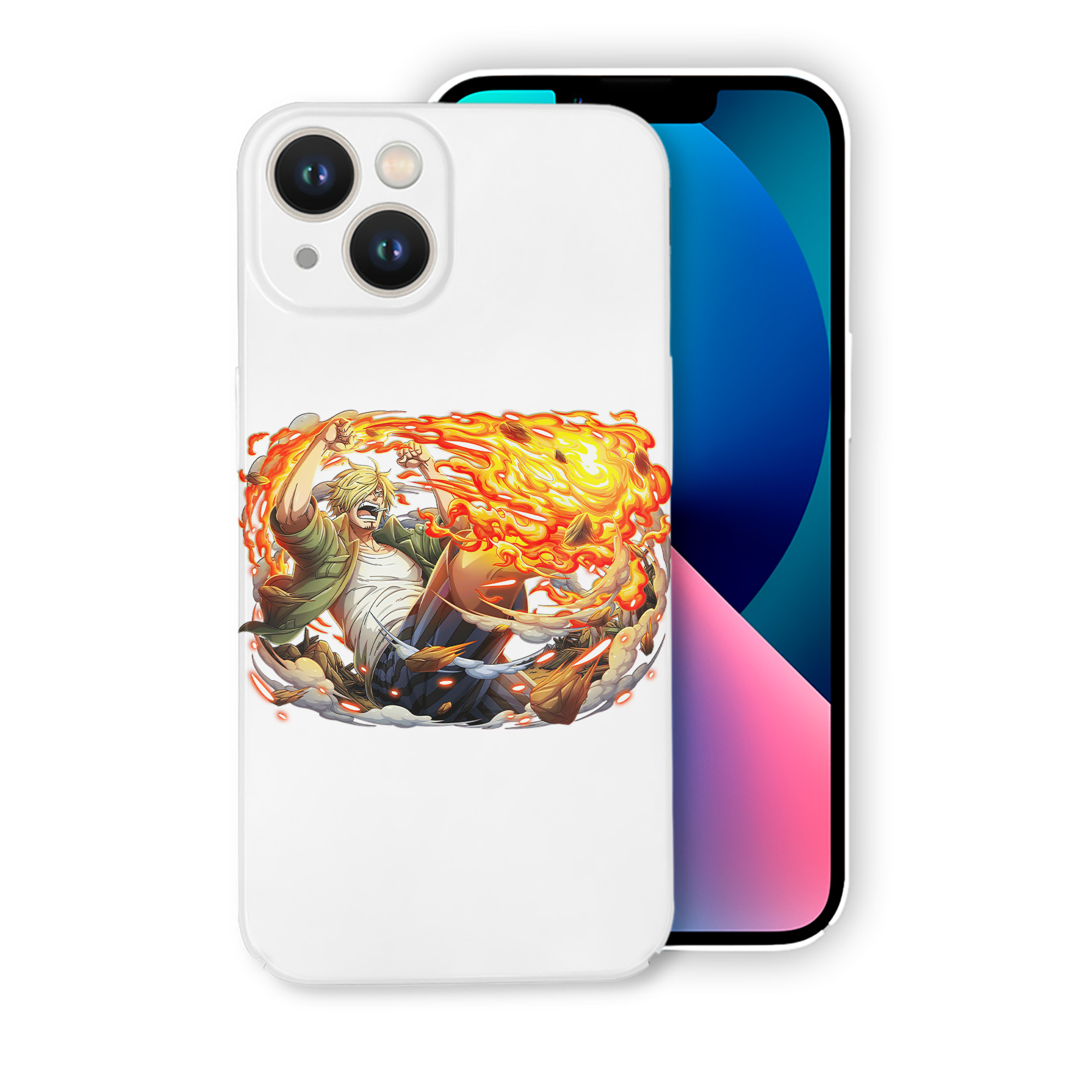 （画像用） ワンピース サンジ ONE PIECE Sanji 【iPhone 14シリーズ対応】ハードケース