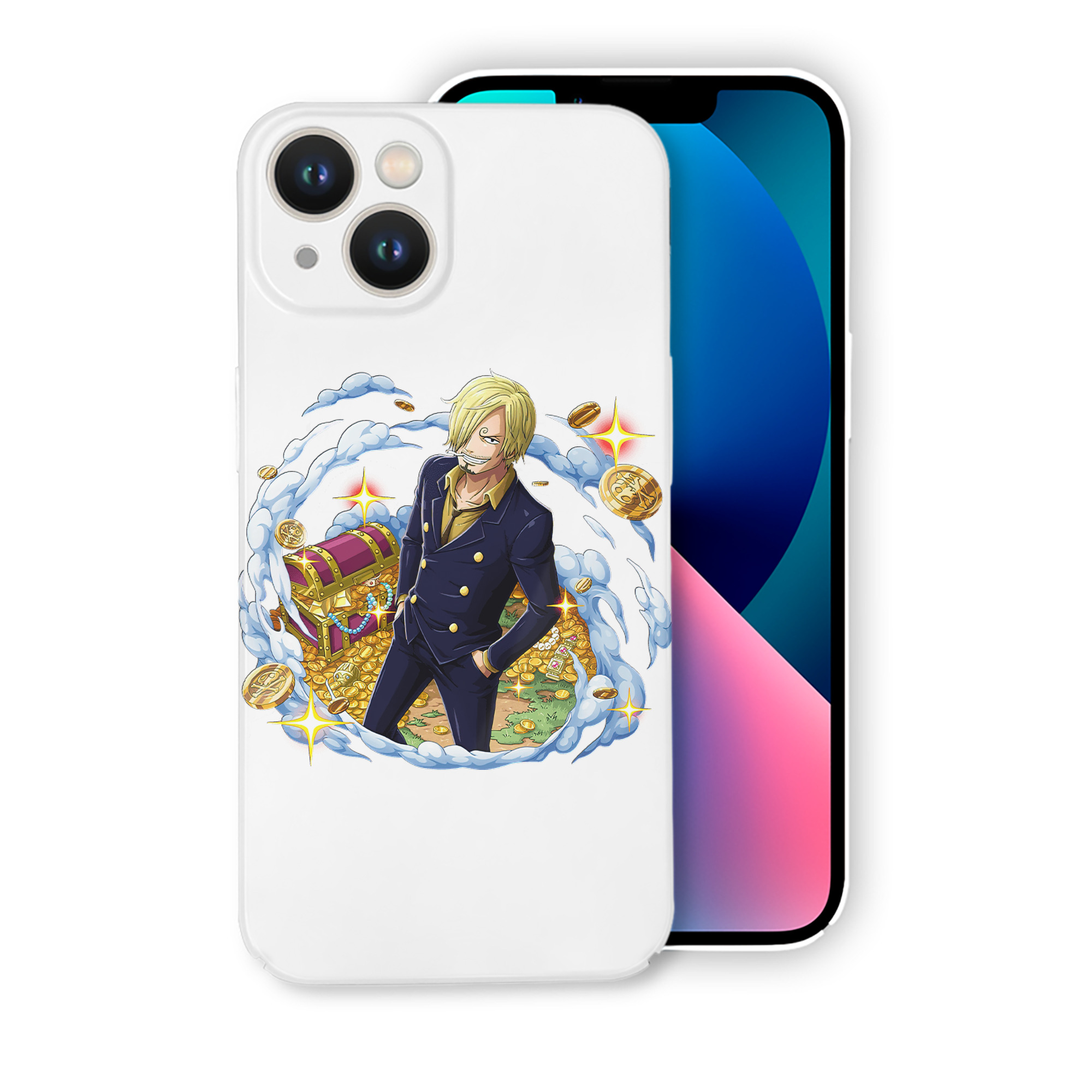（画像用） ワンピース サンジ ONE PIECE Sanji 【iPhone 14シリーズ対応】ハードケース