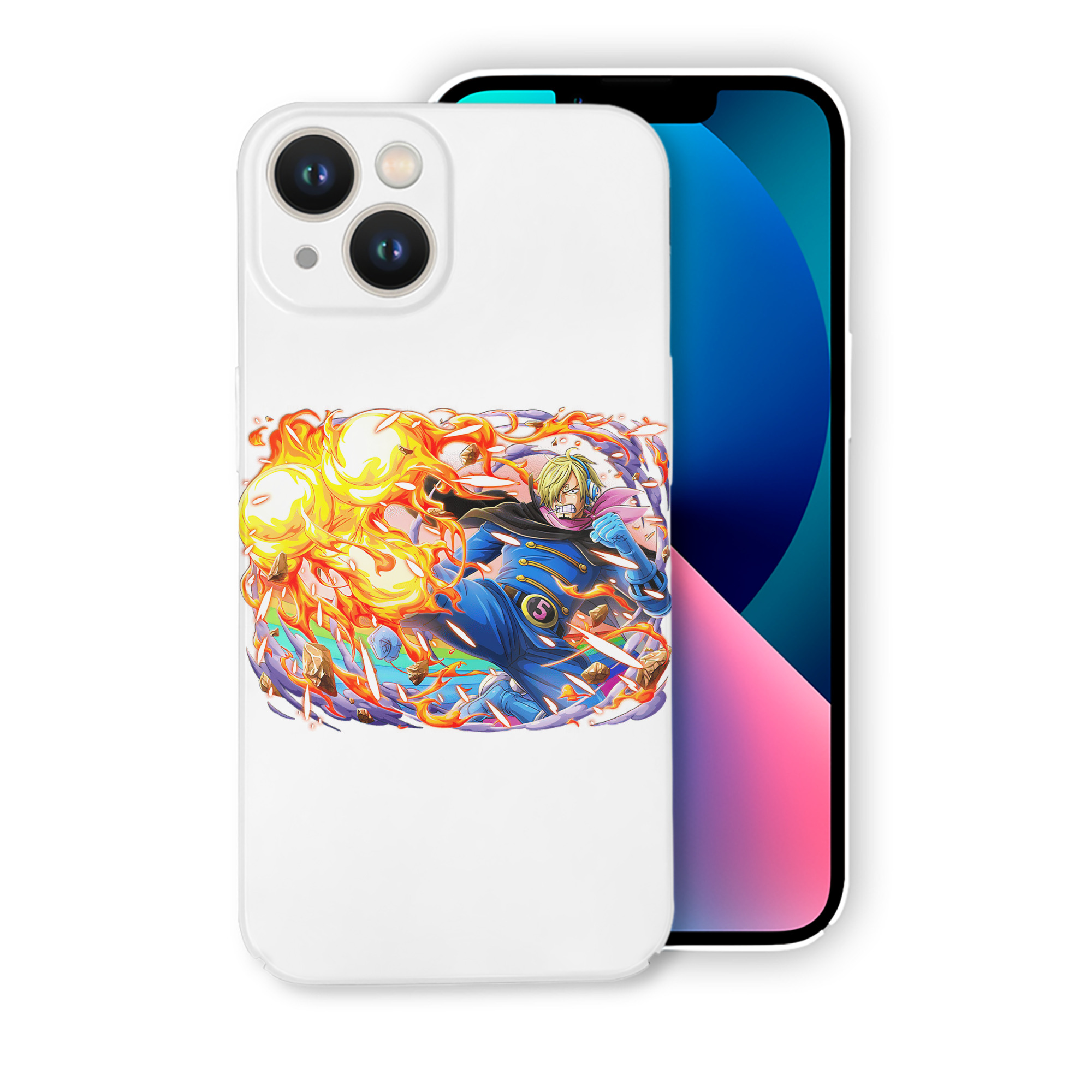 （画像用） ワンピース サンジ ONE PIECE Sanji 【iPhone 14シリーズ対応】ハードケース