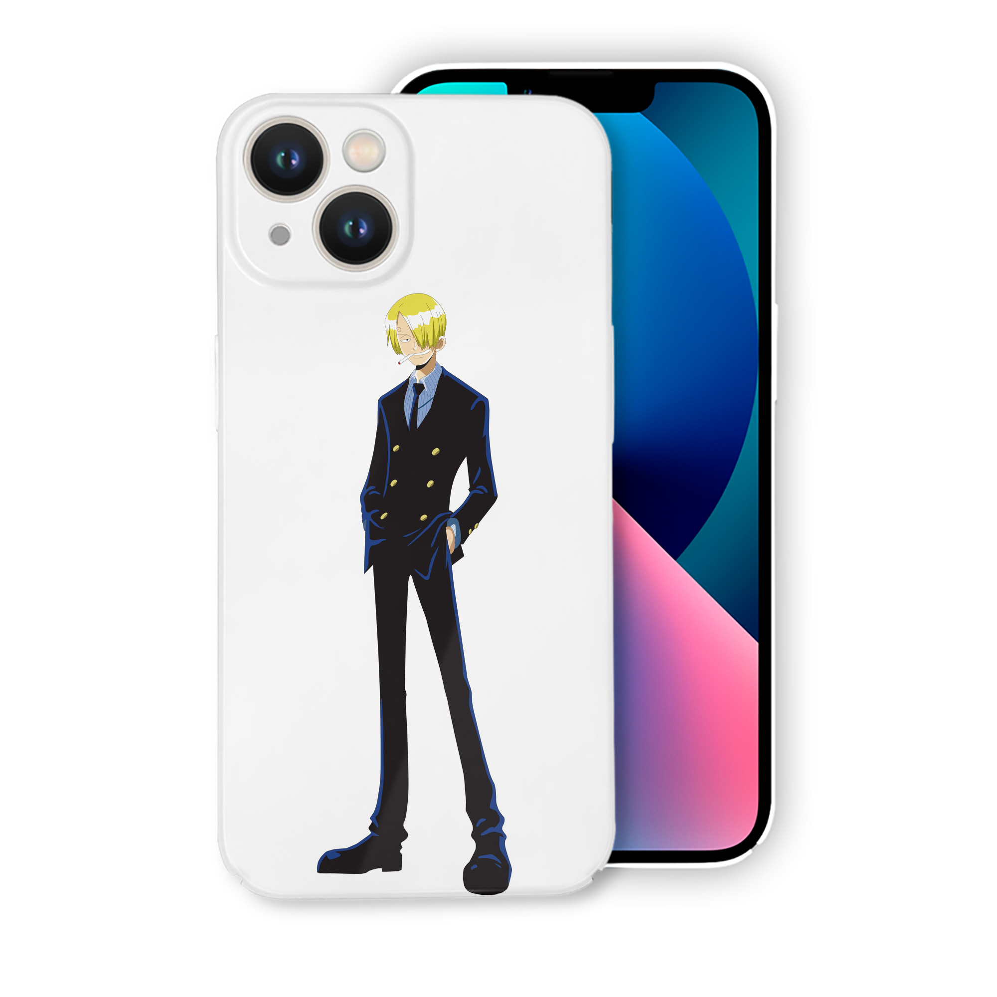 （画像用） ワンピース サンジ ONE PIECE Sanji 【iPhone 14シリーズ対応】ハードケース