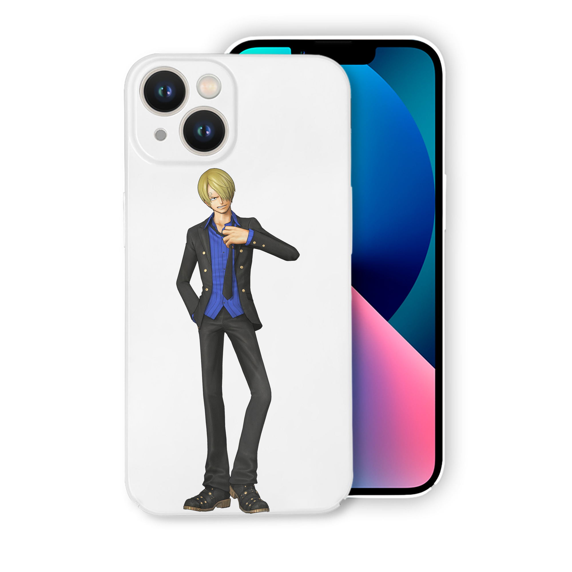 （画像用） ワンピース サンジ ONE PIECE Sanji 【iPhone 14シリーズ対応】ハードケース