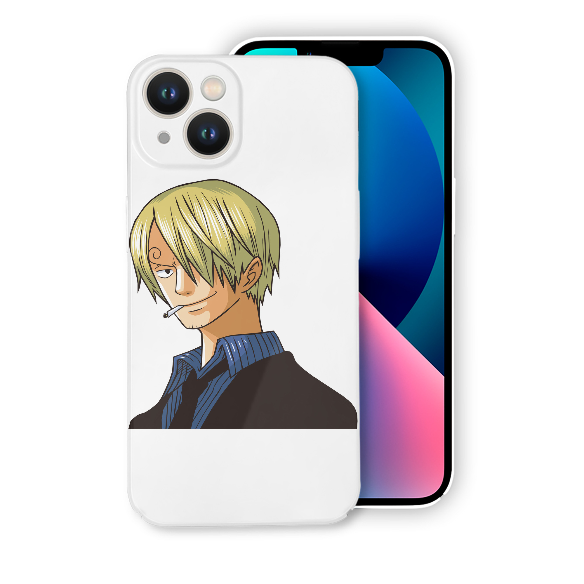 （画像用） ワンピース サンジ ONE PIECE Sanji 【iPhone 14シリーズ対応】ハードケース