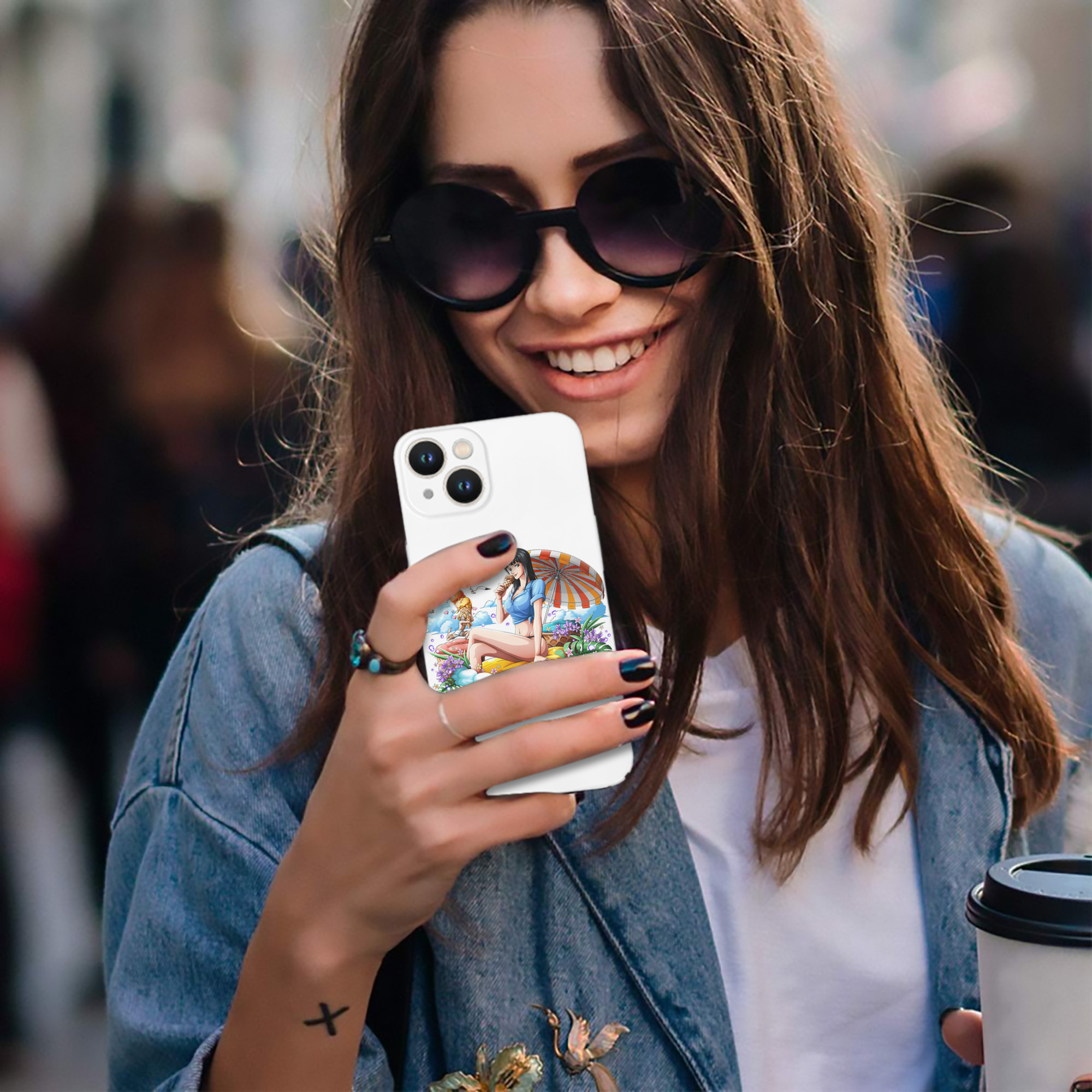 （画像用） ワンピース ニコ・ロビン ONE PIECE Nico Robin 【iPhone 14シリーズ対応】ハードケース