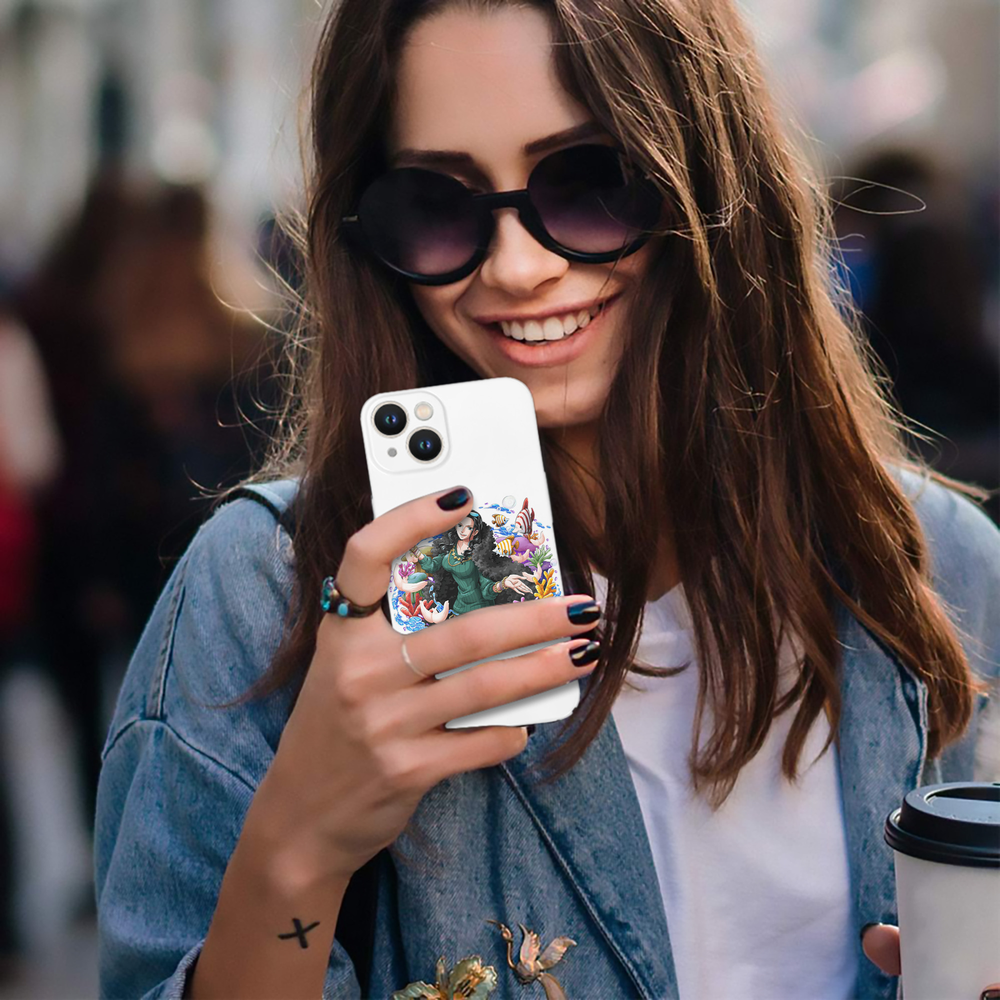 （画像用） ワンピース ニコ・ロビン ONE PIECE Nico Robin 【iPhone 14シリーズ対応】ハードケース