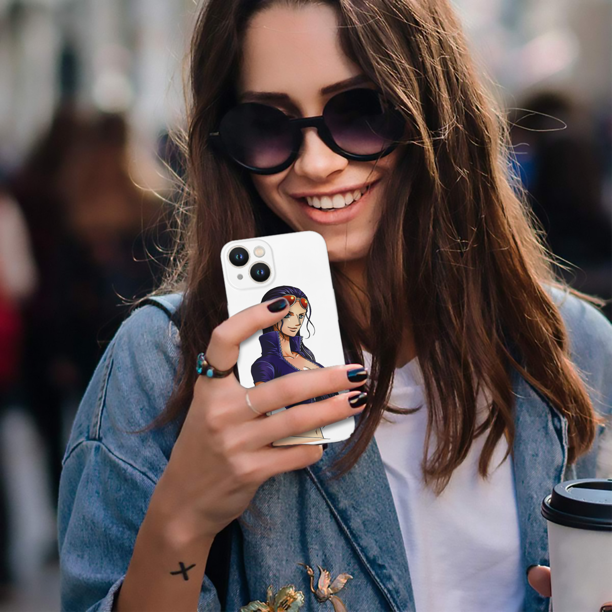 （画像用） ワンピース ニコ・ロビン ONE PIECE Nico Robin 【iPhone 14シリーズ対応】ハードケース