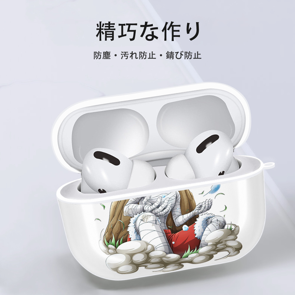 ワンピース モンキー・D・ルフィ ONE PIECE Monkey D. Luffy 【AirPods Pro用】ハードシェル保護ケース 耐衝撃・防指紋・カラビナ付き商品仕様