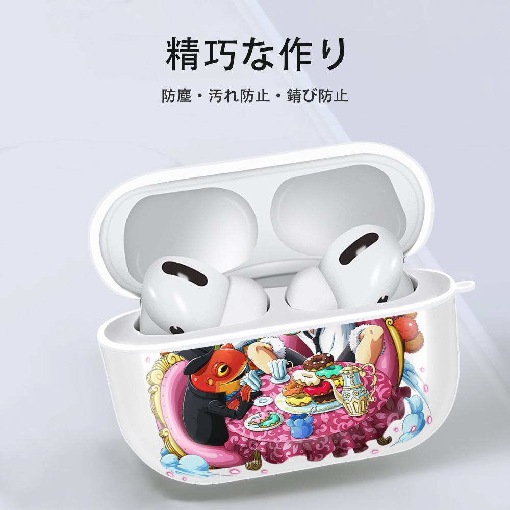 ワンピース モンキー・D・ルフィ ONE PIECE Monkey D. Luffy 【AirPods Pro用】ハードシェル保護ケース 耐衝撃・防指紋・カラビナ付き商品仕様