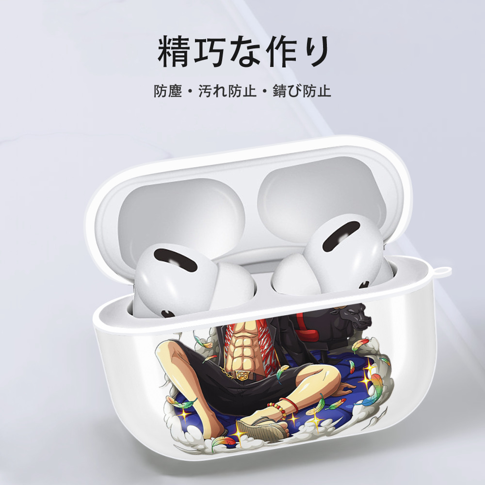 ワンピース モンキー・D・ルフィ ONE PIECE Monkey D. Luffy 【AirPods Pro用】ハードシェル保護ケース 耐衝撃・防指紋・カラビナ付き商品仕様