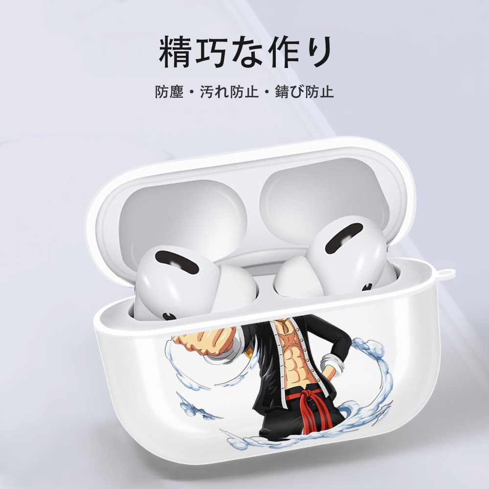 ワンピース モンキー・D・ルフィ ONE PIECE Monkey D. Luffy 【AirPods Pro用】ハードシェル保護ケース 耐衝撃・防指紋・カラビナ付き商品仕様