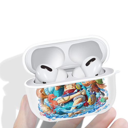 ワンピース モンキー・D・ルフィ ONE PIECE Monkey D. Luffy 【AirPods Pro用】ハードシェル保護ケース 耐衝撃・防指紋・カラビナ付き商品仕様
