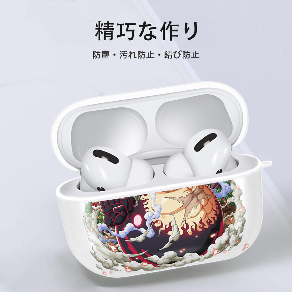 ワンピース モンキー・D・ルフィ ONE PIECE Monkey D. Luffy 【AirPods Pro用】ハードシェル保護ケース 耐衝撃・防指紋・カラビナ付き商品仕様