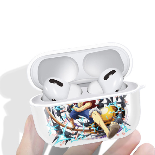 ワンピース モンキー・D・ルフィ ONE PIECE Monkey D. Luffy 【AirPods Pro用】ハードシェル保護ケース 耐衝撃・防指紋・カラビナ付き商品仕様