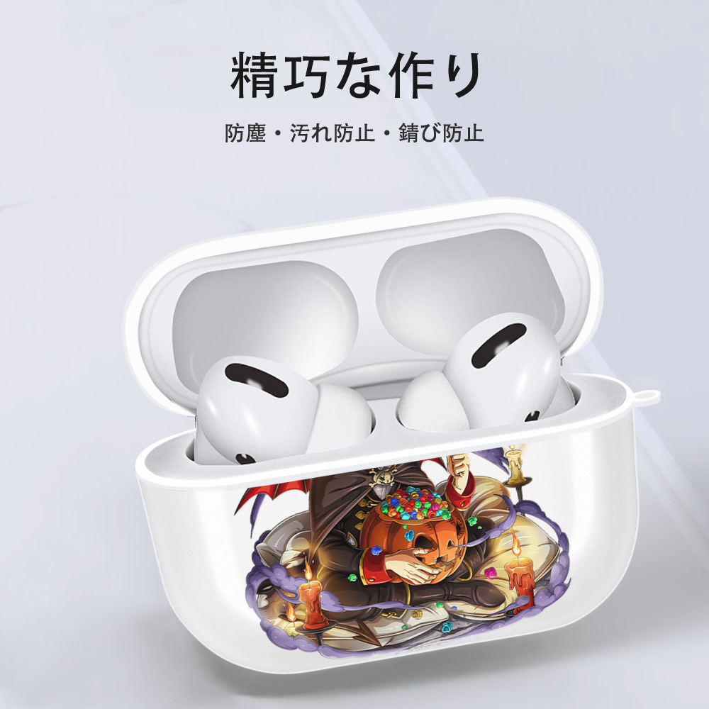 ワンピース モンキー・D・ルフィ ONE PIECE Monkey D. Luffy 【AirPods Pro用】ハードシェル保護ケース 耐衝撃・防指紋・カラビナ付き商品仕様
