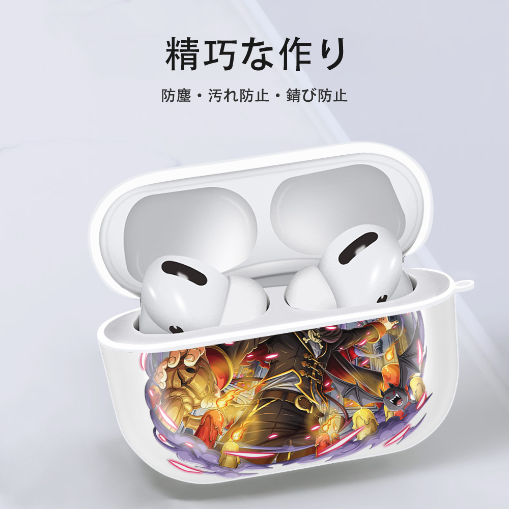ワンピース モンキー・D・ルフィ ONE PIECE Monkey D. Luffy 【AirPods Pro用】ハードシェル保護ケース 耐衝撃・防指紋・カラビナ付き商品仕様