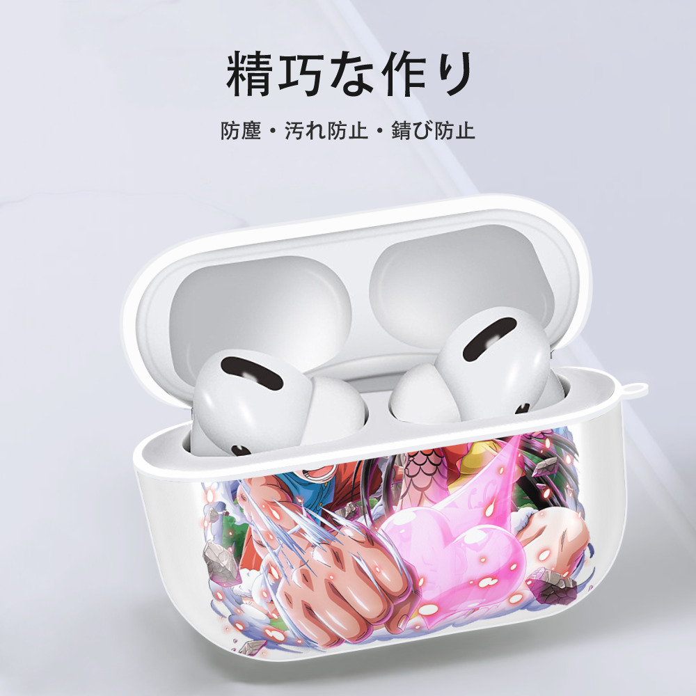ワンピース モンキー・D・ルフィ ONE PIECE Monkey D. Luffy 【AirPods Pro用】ハードシェル保護ケース 耐衝撃・防指紋・カラビナ付き商品仕様