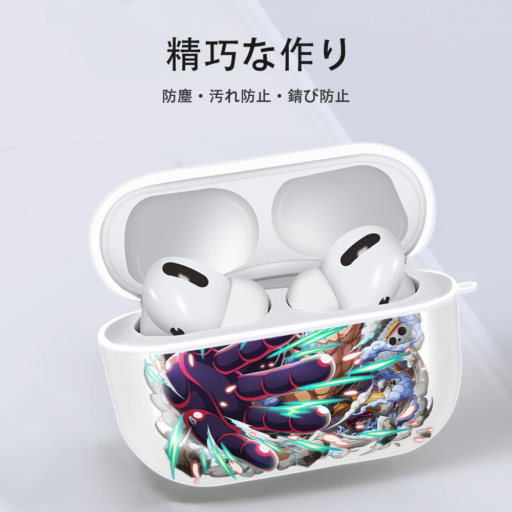 ワンピース モンキー・D・ルフィ ONE PIECE Monkey D. Luffy 【AirPods Pro用】ハードシェル保護ケース 耐衝撃・防指紋・カラビナ付き商品仕様