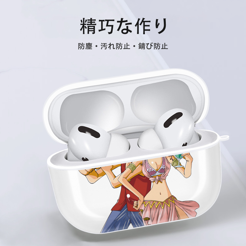 ワンピース モンキー・D・ルフィ ONE PIECE Monkey D. Luffy 【AirPods Pro用】ハードシェル保護ケース 耐衝撃・防指紋・カラビナ付き商品仕様