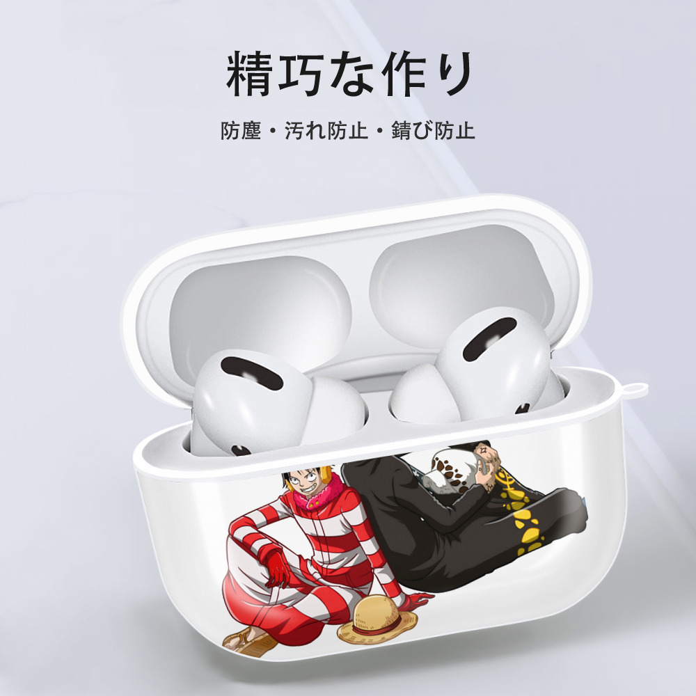 ワンピース モンキー・D・ルフィ ONE PIECE Monkey D. Luffy 【AirPods Pro用】ハードシェル保護ケース 耐衝撃・防指紋・カラビナ付き商品仕様