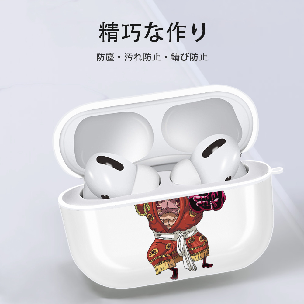 ワンピース モンキー・D・ルフィ ONE PIECE Monkey D. Luffy 【AirPods Pro用】ハードシェル保護ケース 耐衝撃・防指紋・カラビナ付き商品仕様